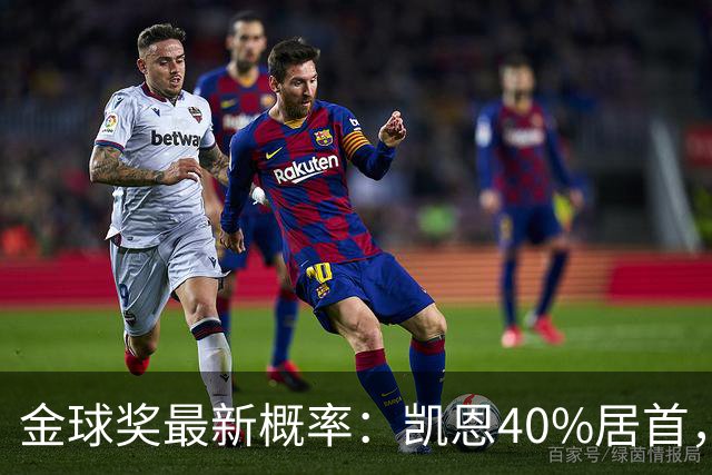 金球奖最新概率：凯恩40%居首，亚马尔次席，罗德里第三，姆巴佩第四
